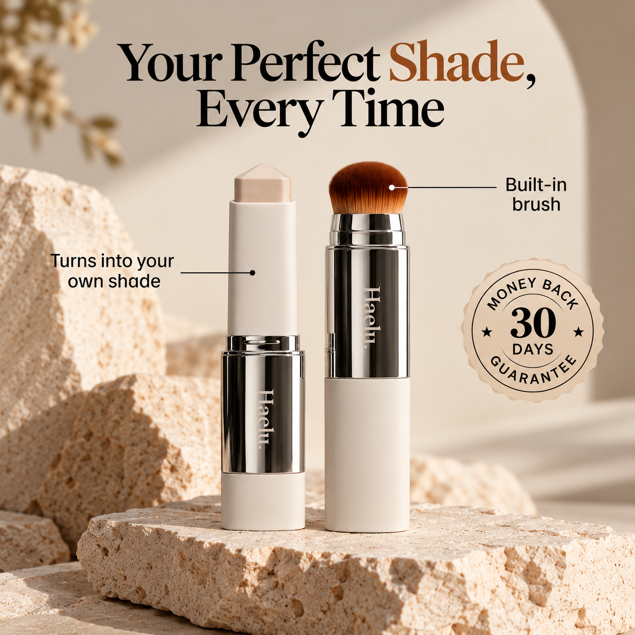 Haelu®  Colour-Changing Foundation